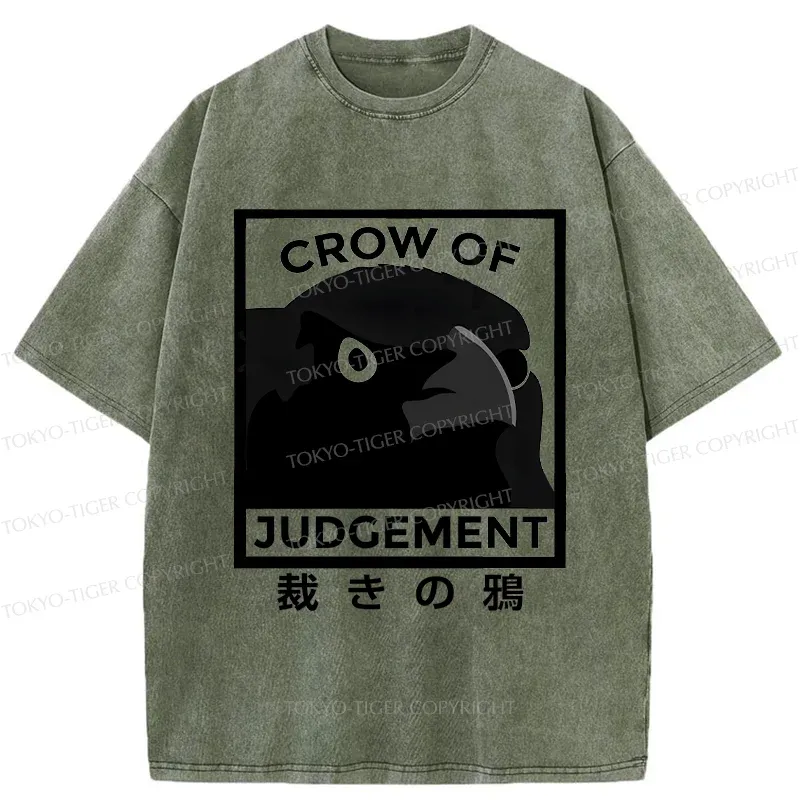 Tokyo-Tiger Raven Of Judgement Washed T-Shirt