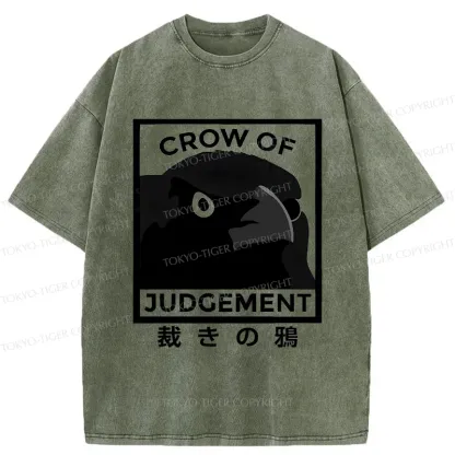 Tokyo-Tiger Raven Of Judgement Washed T-Shirt