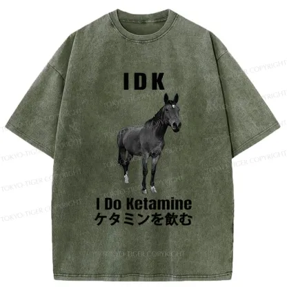 Tokyo-Tiger IDK I Do Ketamine Washed T-Shirt