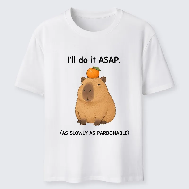 Tokyo-Tiger Slow Task Capybara Meme Classic T-Shirt
