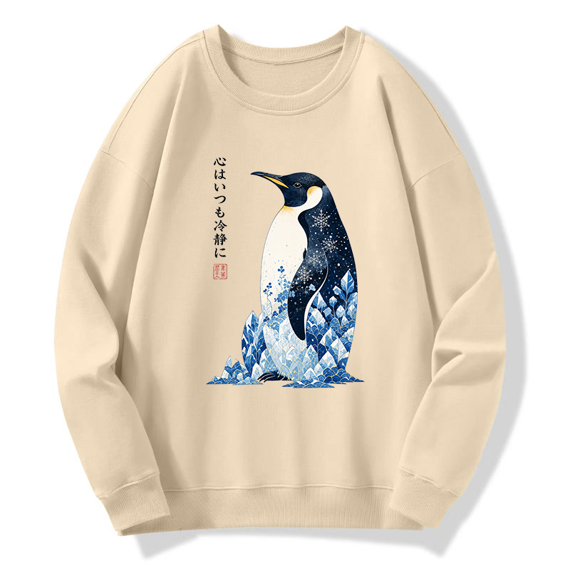 Tokyo-Tiger Keep Calm Penguin Classic Sweatshirt