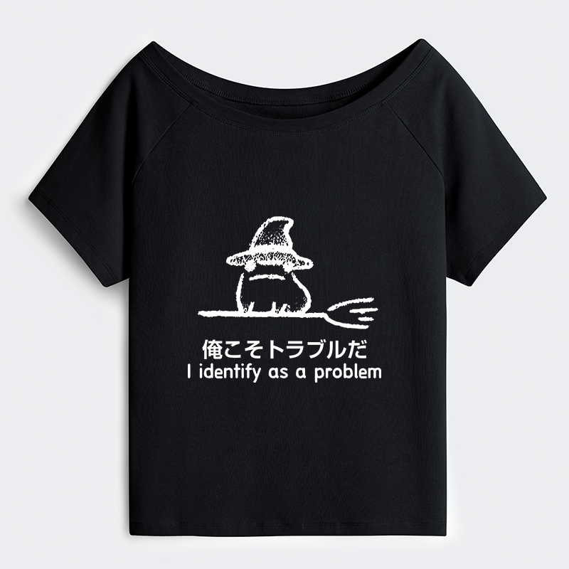 Tokyo-Tiger Mischief Magic Dude Off Shoulder T-Shirt