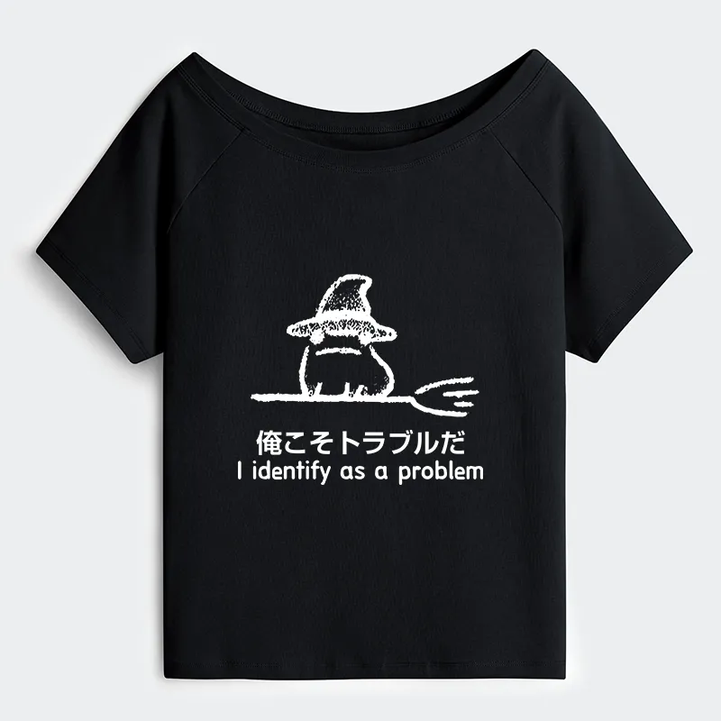 Tokyo-Tiger Mischief Magic Dude Off Shoulder T-Shirt