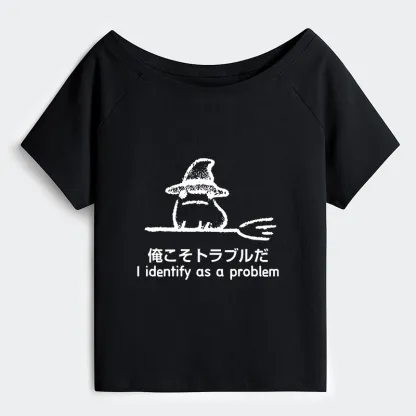 Tokyo-Tiger Mischief Magic Dude Off Shoulder T-Shirt