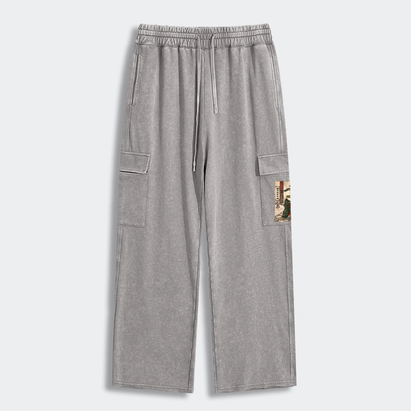 Tokyo-Tiger Samurai Frog Training Washed Utility Sweatpants