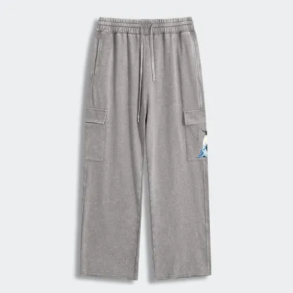 Tokyo-Tiger Keep Calm Penguin Washed Utility Sweatpants