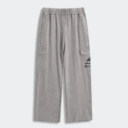 Tokyo-Tiger Mischief Magic Dude Washed Utility Sweatpants