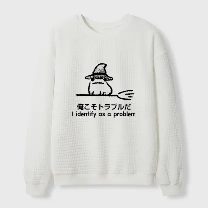 Tokyo-Tiger Mischief Magic Dude Waffle Sweatshirt
