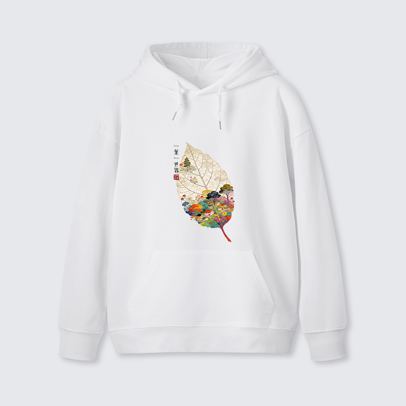 Tokyo-Tiger One Leaf Holds A Tiny Colorful World Classic Hoodie