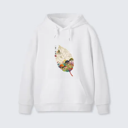 Tokyo-Tiger One Leaf Holds A Tiny Colorful World Classic Hoodie