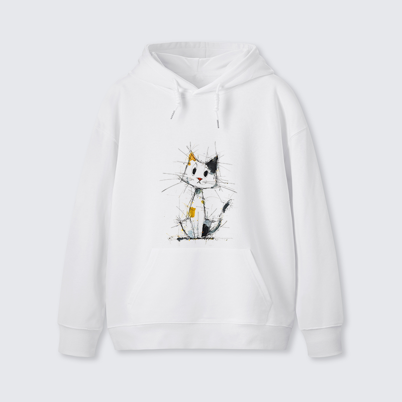 Tokyo-Tiger Minimal Splash Ink Cute Cat Classic Hoodie