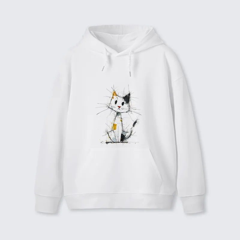 Tokyo-Tiger Minimal Splash Ink Cute Cat Classic Hoodie