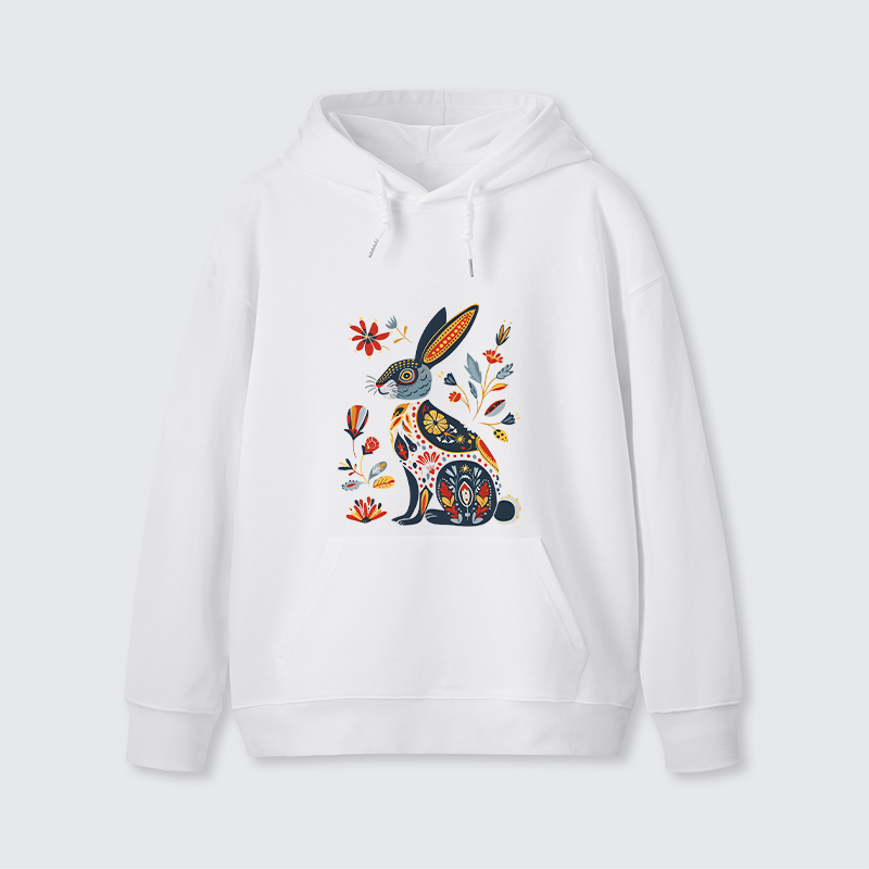 Tokyo-Tiger Folk Hare Bloom Classic Hoodie