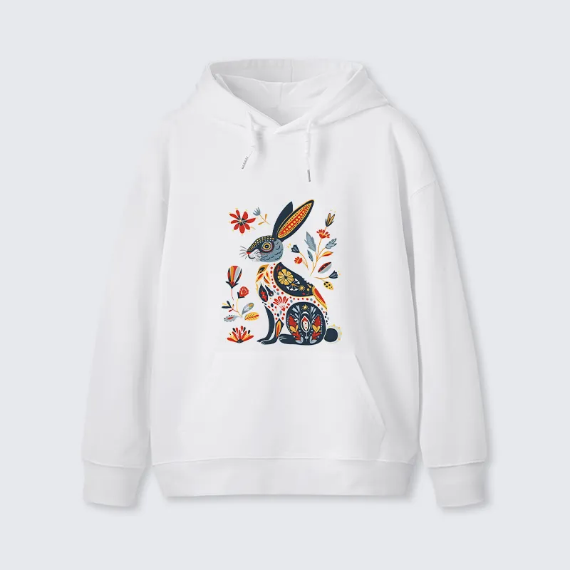 Tokyo-Tiger Folk Hare Bloom Classic Hoodie