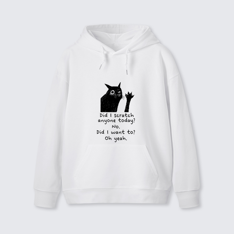 Tokyo-Tiger Black Cat Scratches People Classic Hoodie