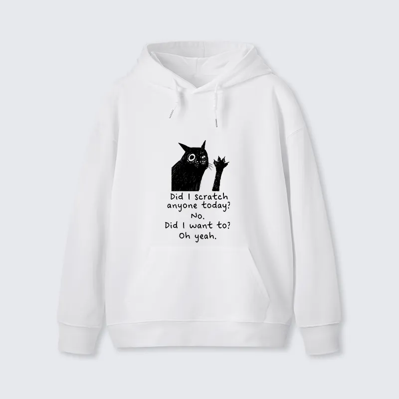 Tokyo-Tiger Black Cat Scratches People Classic Hoodie Sale