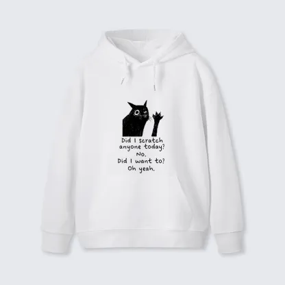 Tokyo-Tiger Black Cat Scratches People Classic Hoodie