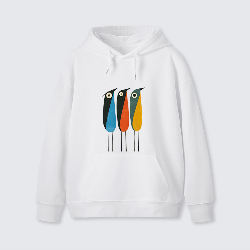 Tokyo-Tiger Bold Shape Birds Classic Hoodie
