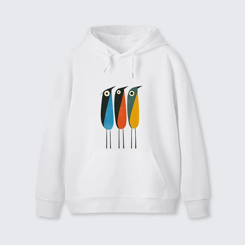 Tokyo-Tiger Bold Shape Birds Classic Hoodie