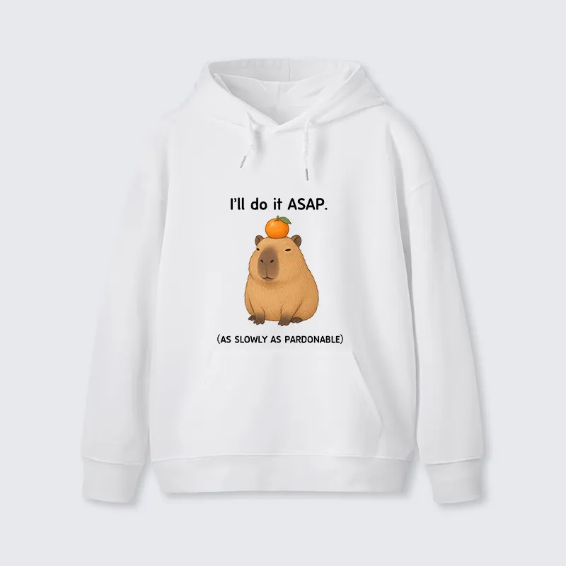 Tokyo-Tiger Slow Task Capybara Meme Classic Hoodie Sale