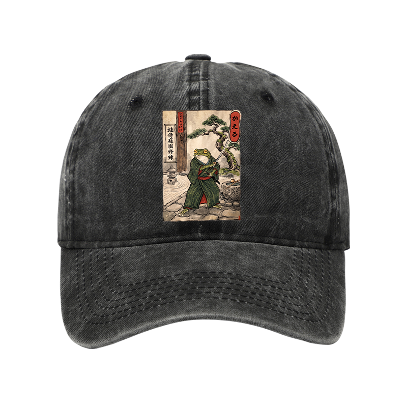 Tokyo-Tiger Samurai Frog Training Washed Cap
