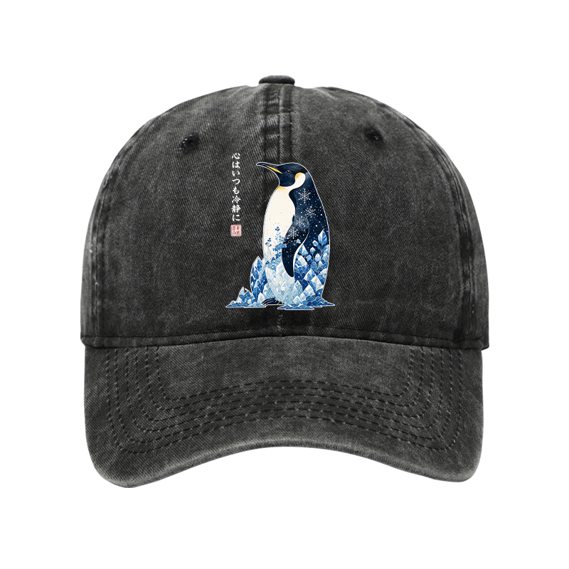 Tokyo-Tiger Keep Calm Penguin Washed Cap