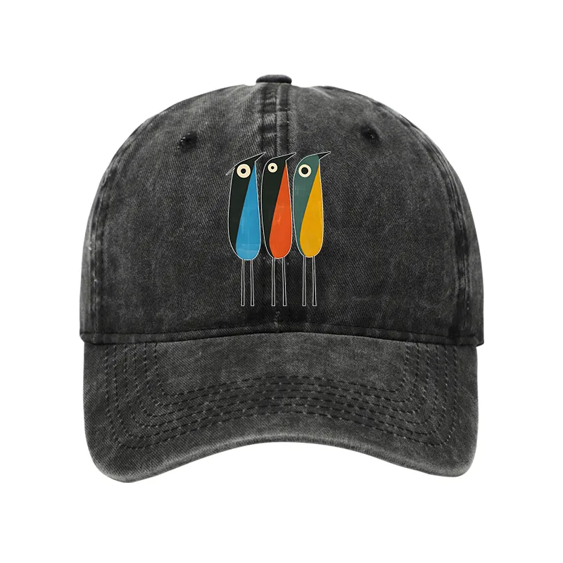 Tokyo-Tiger Bold Shape Birds Washed Cap