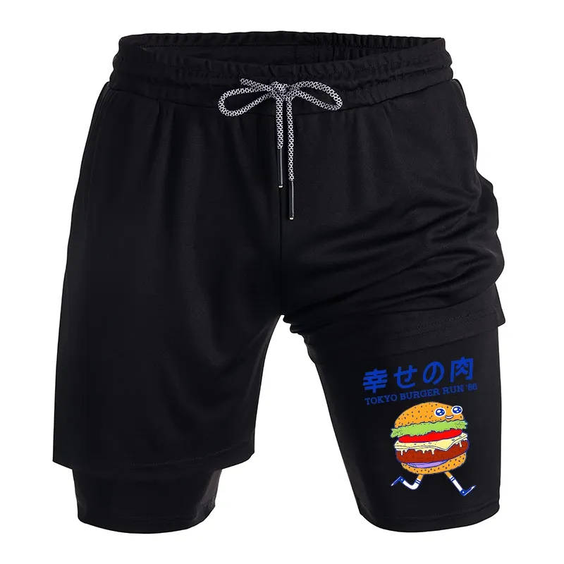 Tokyo-Tiger Tokyo Burger Run Japanese Training Shorts