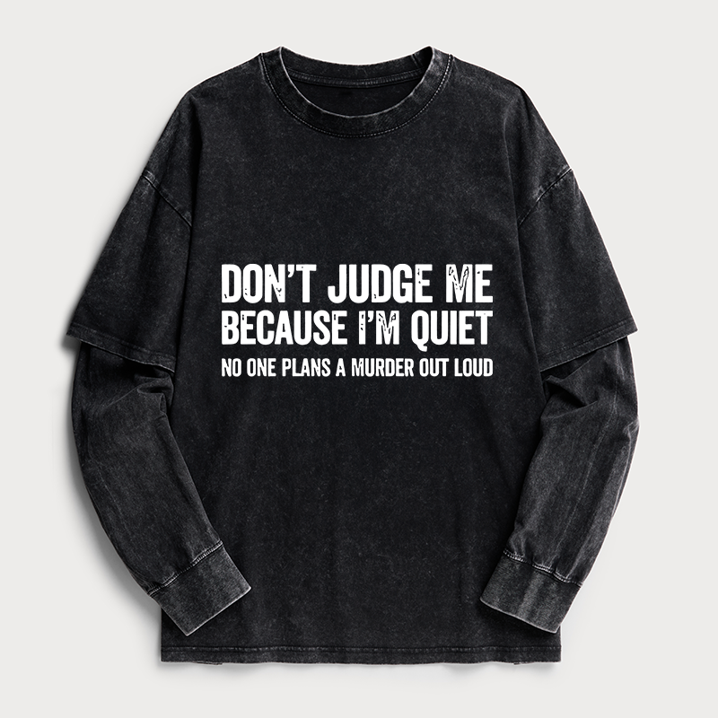 Tokyo-Tiger Sarcastic Funny Quote Washed Double Layer T-Shirt