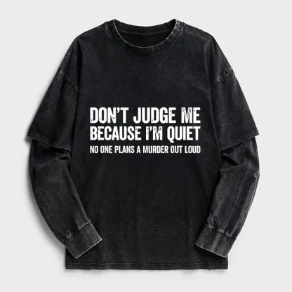 Tokyo-Tiger Sarcastic Funny Quote Washed Double Layer T-Shirt