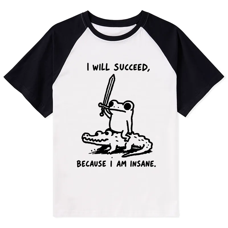 Tokyo-Tiger Warrior Frog Funny Meme Raglan T-shirt