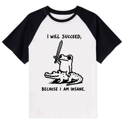 Tokyo-Tiger Warrior Frog Funny Meme Raglan T-shirt