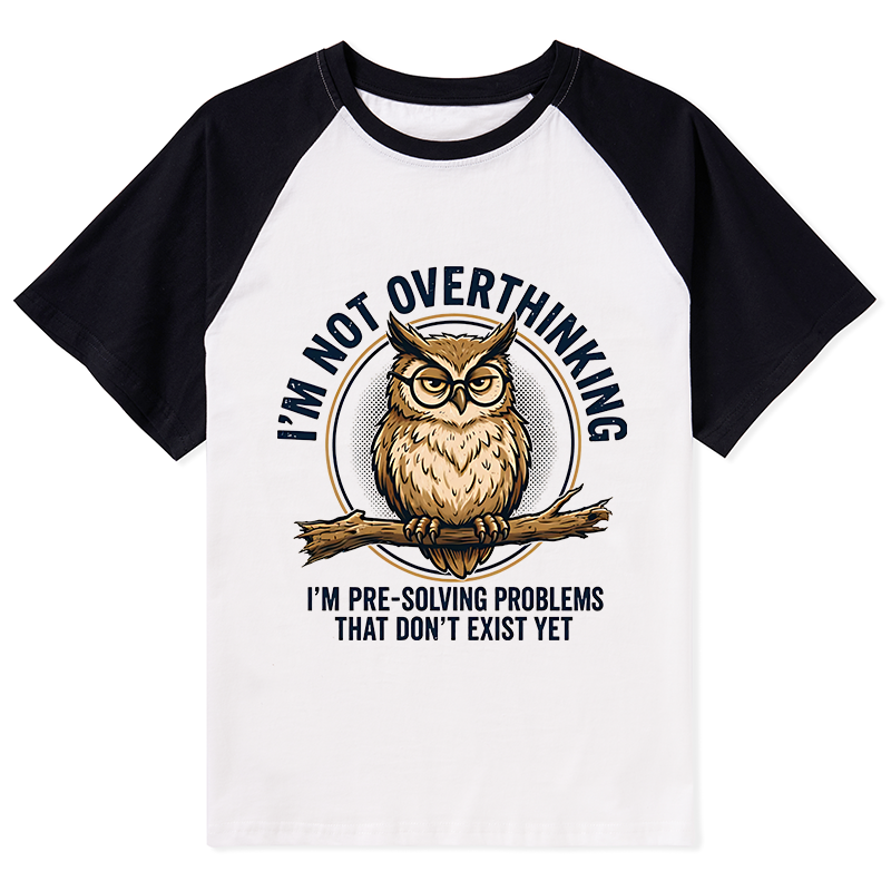 Tokyo-Tiger Overthink Master Owl Raglan T-shirt
