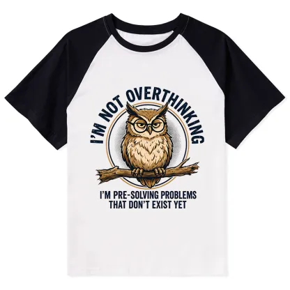 Tokyo-Tiger Overthink Master Owl Raglan T-shirt