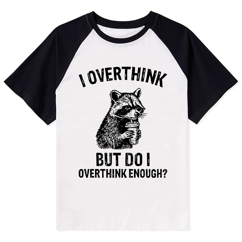 Tokyo-Tiger Constant Overthinking Raglan T-shirt