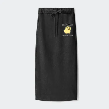 Tokyo-Tiger Funny Work Duck Washed Terry Skirt