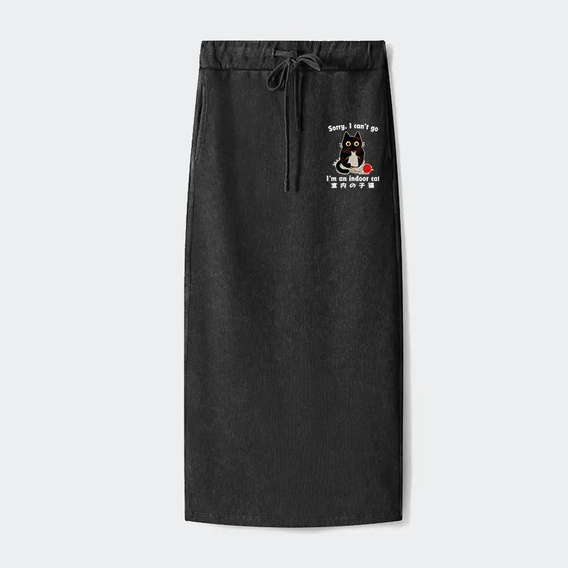 Tokyo-Tiger Indoor Cat Meme Washed Terry Skirt Sale