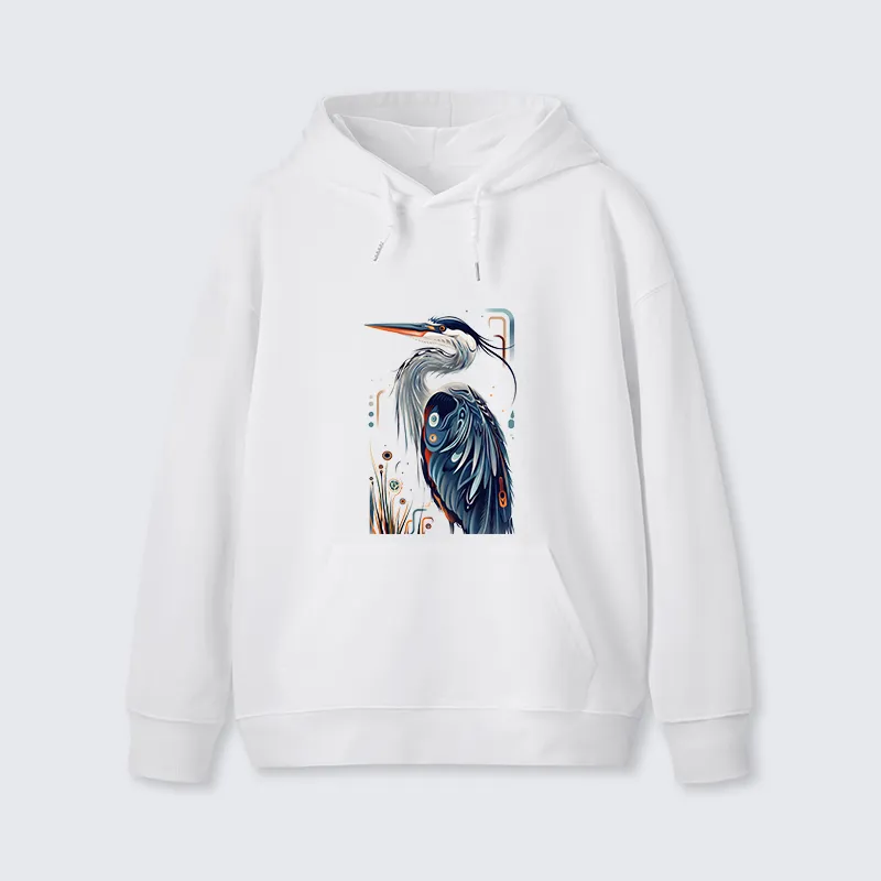 Tokyo-Tiger Stylish Blue Heron Classic Hoodie Sale