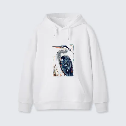 Tokyo-Tiger Stylish Blue Heron Classic Hoodie