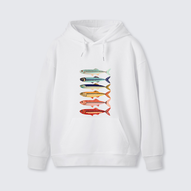 Tokyo-Tiger Colorful Fish Stack Classic Hoodie