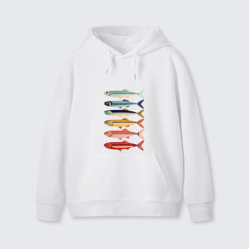 Tokyo-Tiger Colorful Fish Stack Classic Hoodie