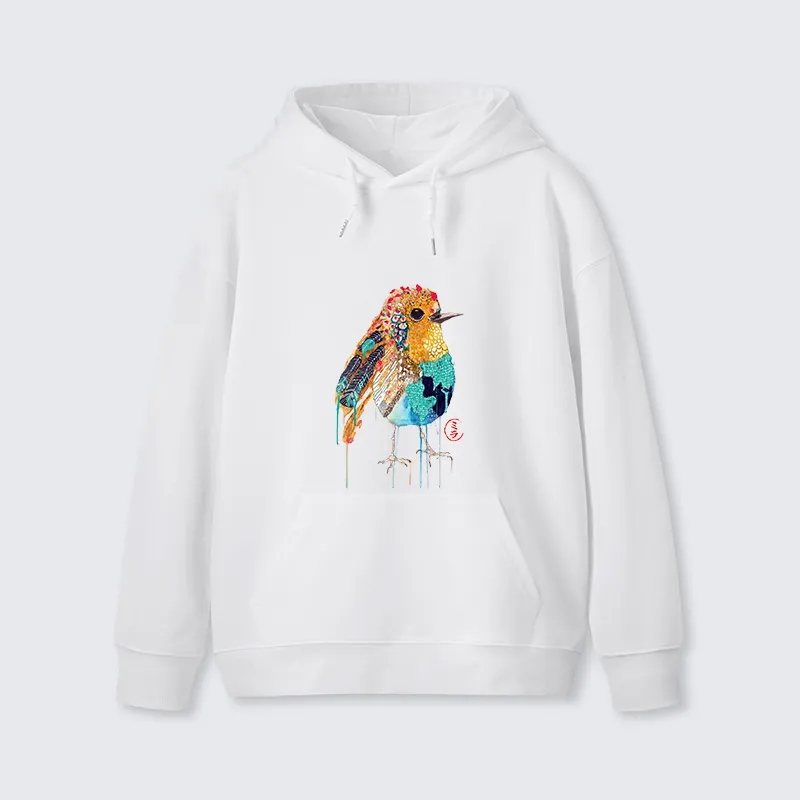 Tokyo-Tiger Sparkly Wild Bird Classic Hoodie