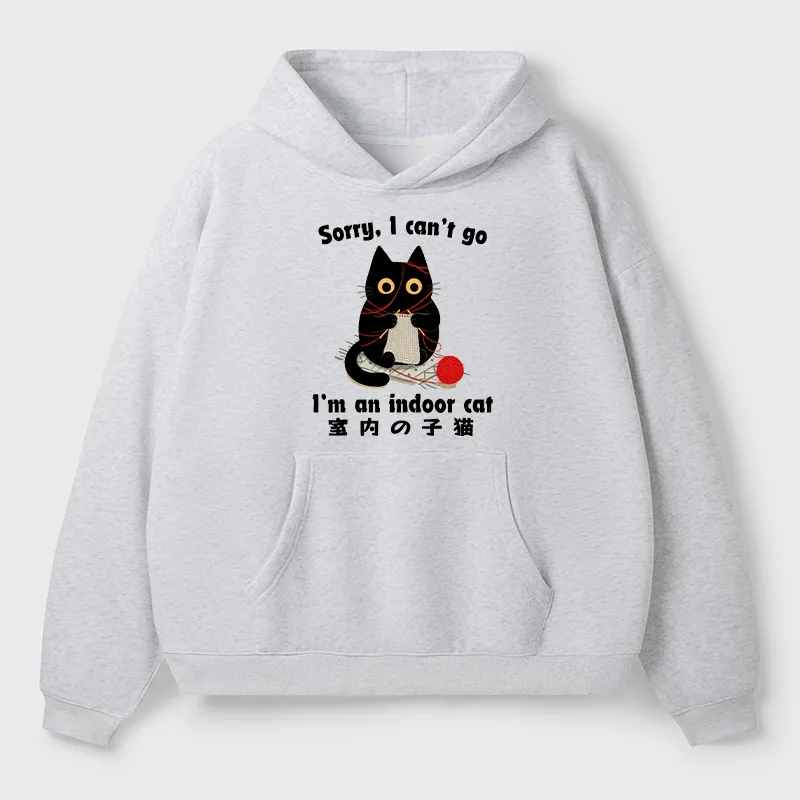 Tokyo-Tiger Indoor Cat Meme Adult Fleece Hoodie