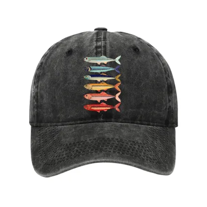 Tokyo-Tiger Colorful Fish Stack Washed Cap