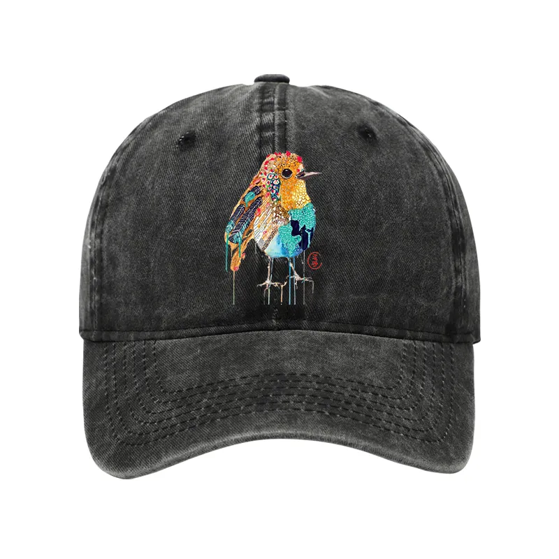 Tokyo-Tiger Sparkly Wild Bird Washed Cap Sale