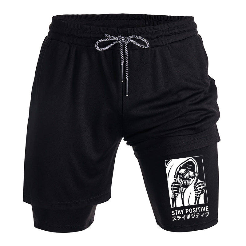 Tokyo-Tiger Stay Positive Skeleton Training Shorts