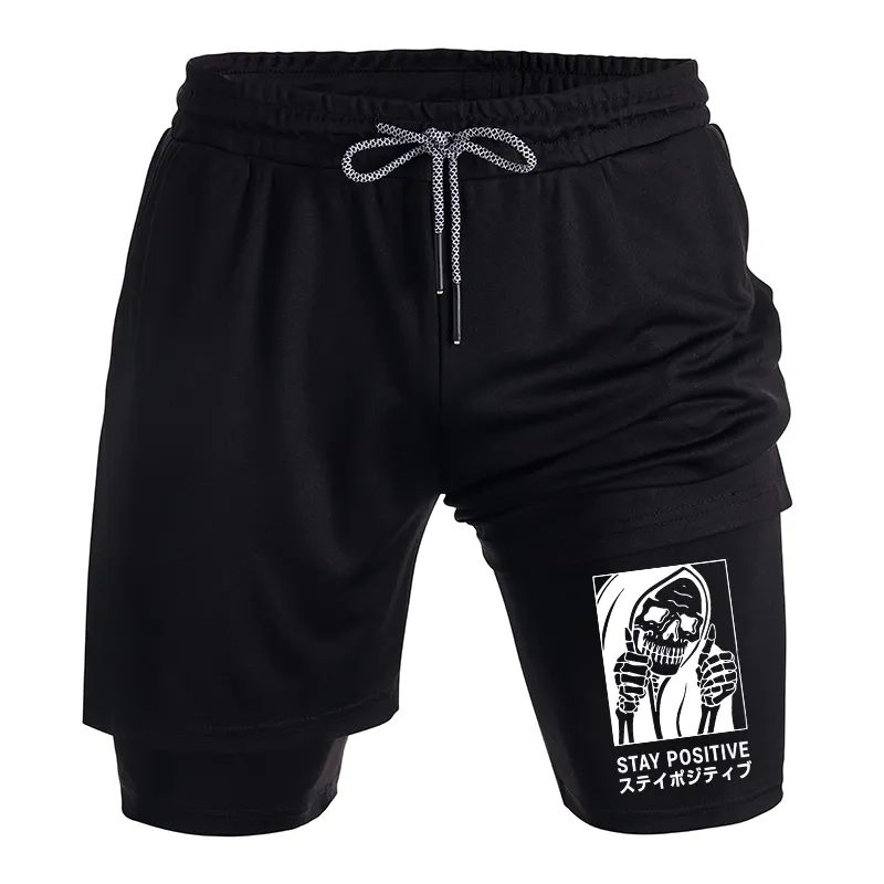 Tokyo-Tiger Stay Positive Skeleton Training Shorts