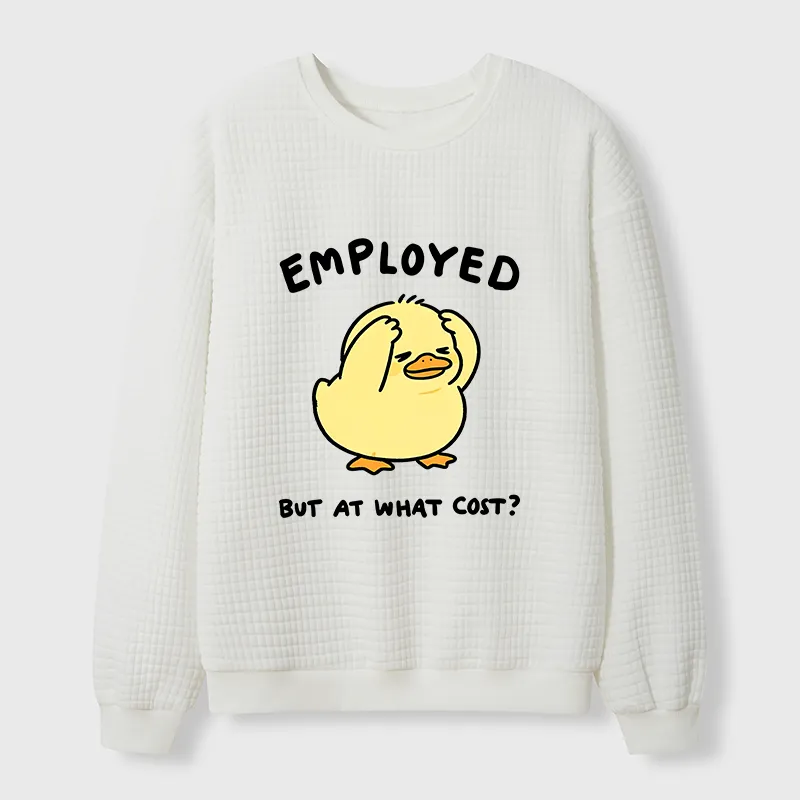Tokyo-Tiger Funny Work Duck Waffle Sweatshirt Sale