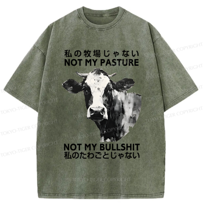 Tokyo-Tiger It's Not My Problem Washed T-Shirt