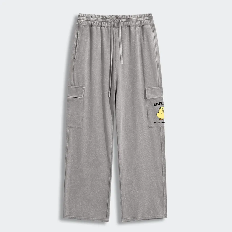 Tokyo-Tiger Funny Work Duck Washed Utility Sweatpants Sale